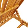 vidaXL Sun Loungers 2 pcs with Table Solid Wood Acacia