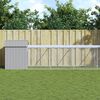 vidaXL Chicken Cage with Run Light Grey 117x1017x123 cm Galvanised Steel