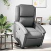 vidaXL Stand up Recliner Chair Grey Faux Leather