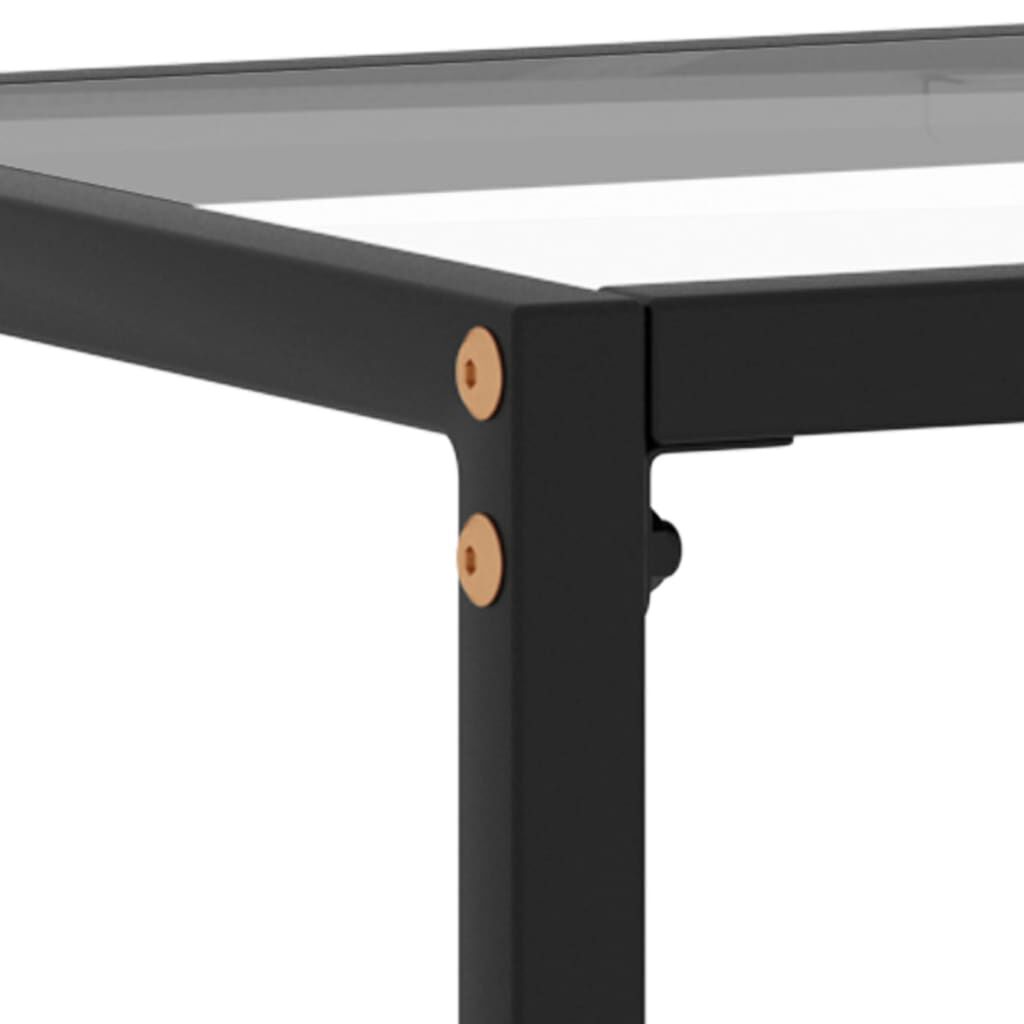 vidaXL Console Table Transparent 60x35x75 cm Tempered Glass