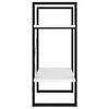 vidaXL 2-Tier Book Cabinet White 60x30x70 cm Engineered Wood