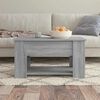 vidaXL Coffee Table Grey Sonoma 79x49x41 cm Engineered Wood