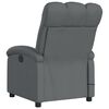vidaXL Electric Massage Recliner Chair Dark Grey Fabric