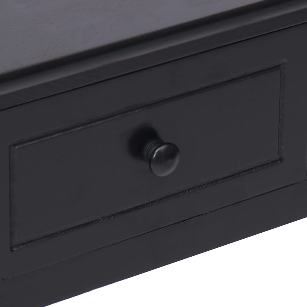 vidaXL Writing Desk Black 110x45x76 cm Wood