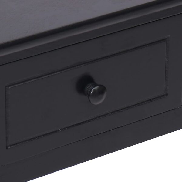 vidaXL Writing Desk Black 110x45x76 cm Wood