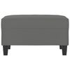 vidaXL Footstool Dark Grey 70x55x41 cm Microfibre Fabric