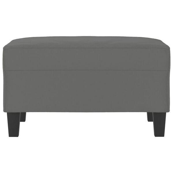 vidaXL Footstool Dark Grey 70x55x41 cm Microfibre Fabric