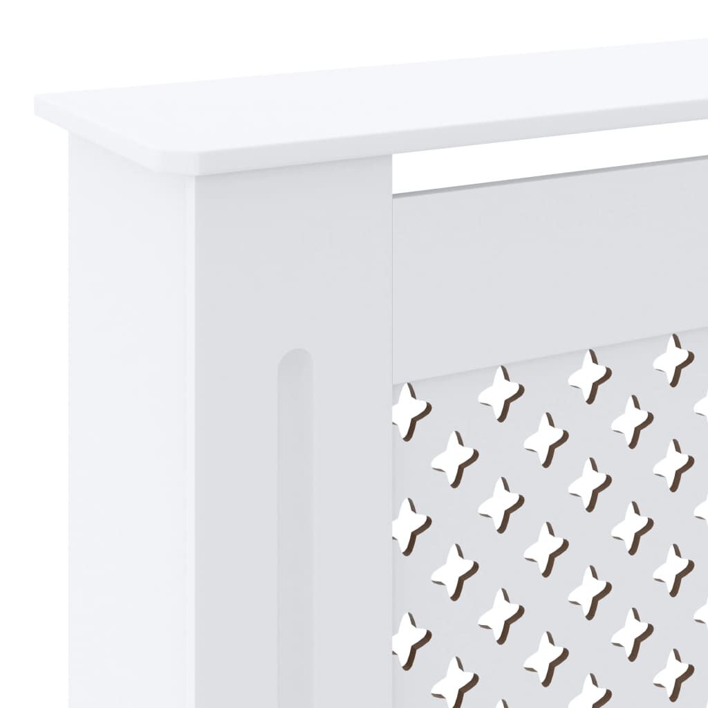 vidaXL MDF Radiator Cover White 205 cm