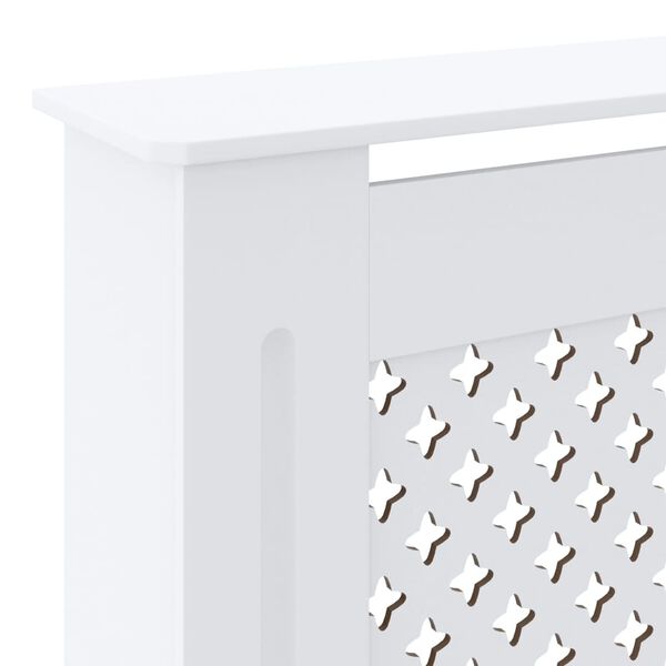 vidaXL MDF Radiator Cover White 205 cm