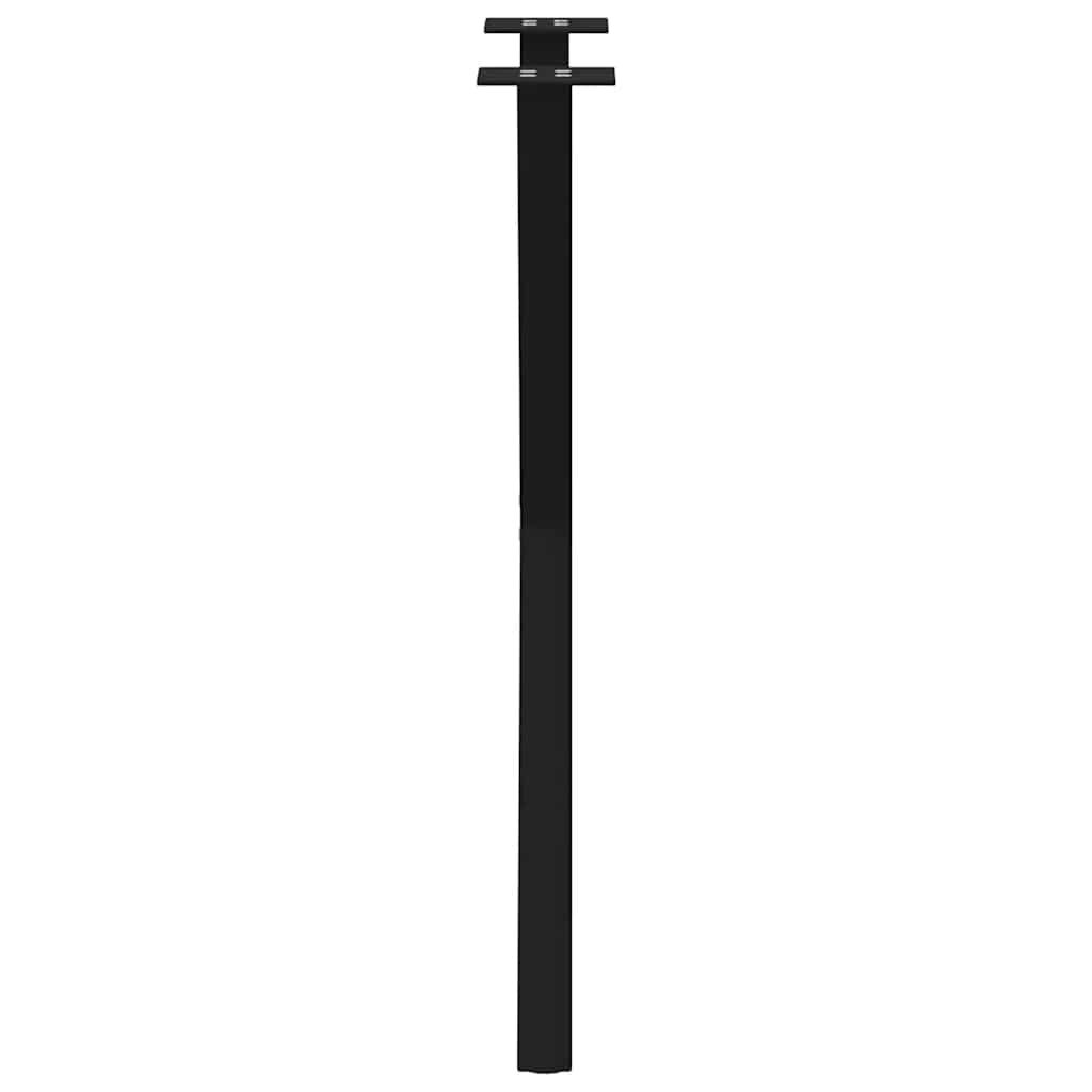 vidaXL Dining Table Legs X-Shaped 2 pcs Black 57x(72-73) cm Steel