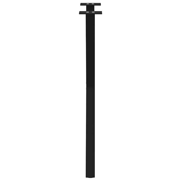 vidaXL Dining Table Legs X-Shaped 2 pcs Black 57x(72-73) cm Steel