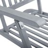 vidaXL Outdoor Deck Chair with Footrest and Cushion Solid Acacia Wood