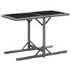vidaXL 3 Piece Garden Dining Set Black