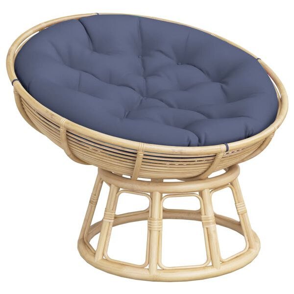 vidaXL Round Cushion Navy Blue &Oslash; 100x11 cm Oxford Fabric