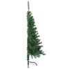 vidaXL Artificial Half Christmas Tree with Stand Green 120 cm PVC
