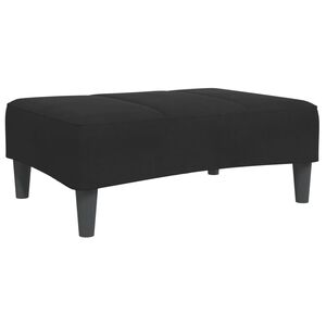 vidaXL Footstool Black 77x55x31 cm Velvet