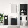 vidaXL Bathroom Cabinet Black 60x33x61 cm Engineered Wood
