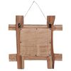vidaXL Log Mirror Natural 50x50 cm Recycled Teak Wood
