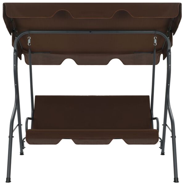 vidaXL Garden Swing Bench Coffee 170x110x153 cm