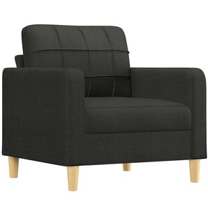 vidaXL Sofa Chair Black 60 cm Fabric
