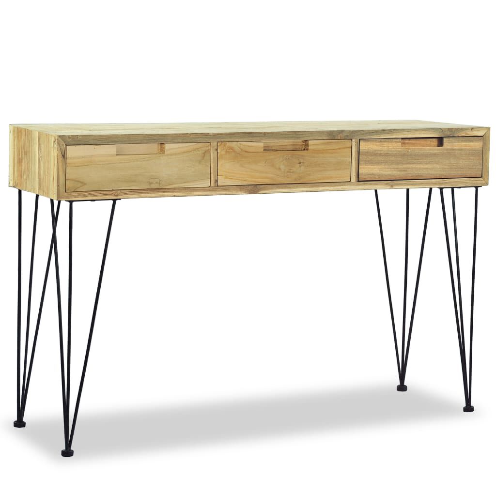 vidaXL Console Table 120x35x76 cm Solid Teak