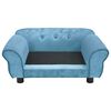 vidaXL Dog Sofa Turquoise 72x45x30 cm Plush