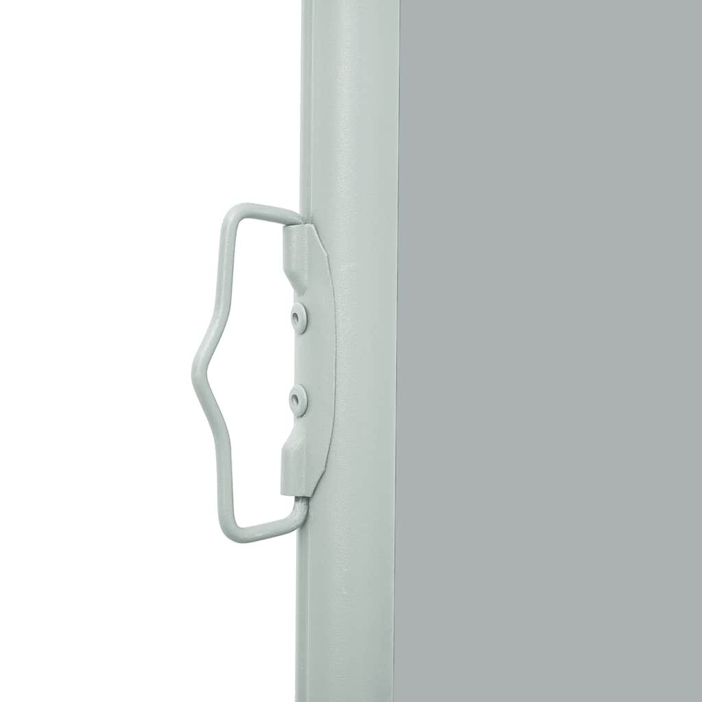 vidaXL Patio Retractable Side Awning 120x500 cm Grey