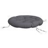 vidaXL Round Cushion Anthracite &Oslash; 100 x11 cm Oxford Fabric