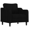 vidaXL Sofa Chair Black 60 cm Fabric