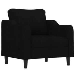 vidaXL Sofa Chair Black 60 cm Fabric