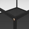 vidaXL Coffee Table Transparent and Black 80x80x35 cm Tempered Glass