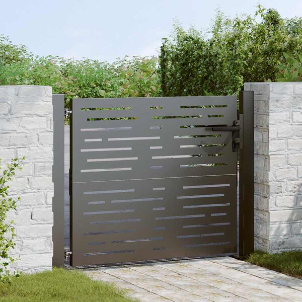 vidaXL Garden Gate 100x100 cm Corten Steel Square Design