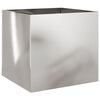 vidaXL Planters 2 pcs Silver 42x40x39 cm Stainless Steel