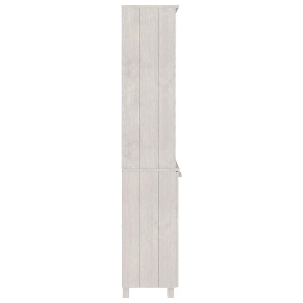 vidaXL Highboard HAMAR Solid Wood Pine White