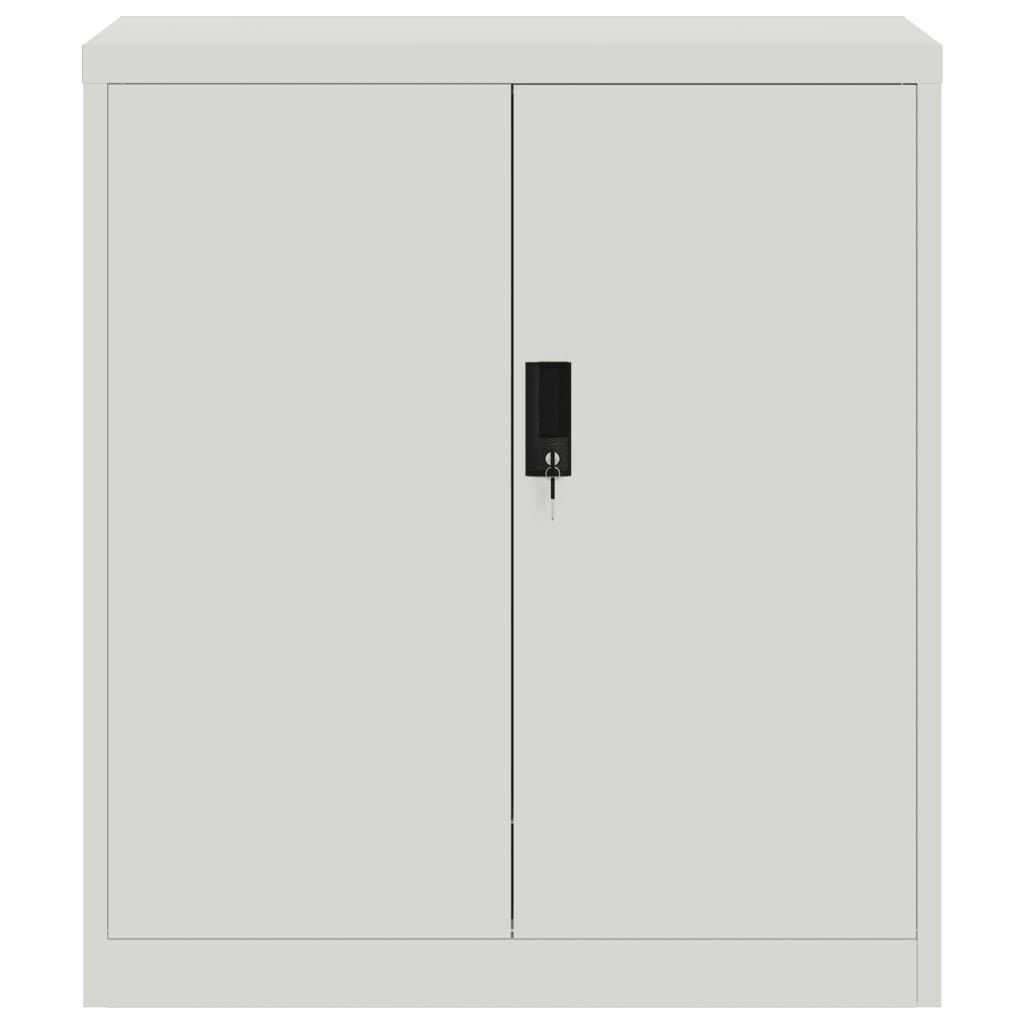 vidaXL File Cabinet Light Grey 79x40x90 cm Steel