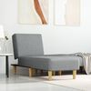 vidaXL Chaise Longue Light Grey Fabric