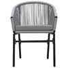 vidaXL 9 Piece Garden Dining Set Grey