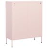 vidaXL Storage Cabinet Pink 80x35x101.5 cm Steel
