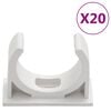 vidaXL Cable Trunkings with Clips &Oslash;30 mm 10 m PVC