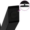 vidaXL Dining Table Legs X-Shaped 2 pcs Black 70x(72-73) cm Steel