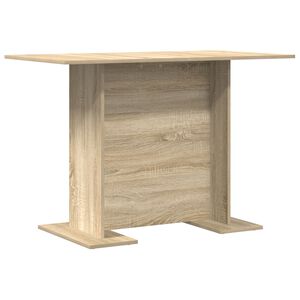 vidaXL Dining Table Sonoma Oak 110x60x75 cm Engineered Wood