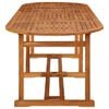 vidaXL 11 Piece Garden Dining Set with Cushions Grey