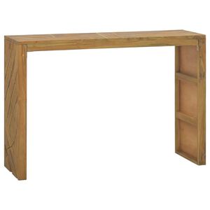 vidaXL Console Table 110x35x75 cm Solid Teak Wood