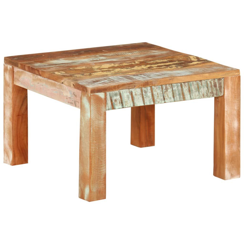 vidaXL Coffee Table 55x55x35 cm Solid Wood Reclaimed
