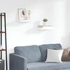 vidaXL Floating Wall Shelves 2 pcs White 40x23x3.8 cm MDF