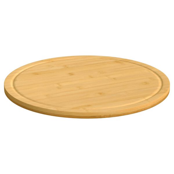 vidaXL Chopping Boards 6 pcs &Oslash;40x1.5 cm Bamboo