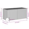 vidaXL Garden Storage Box with Wheels Black 283L Poly Rattan