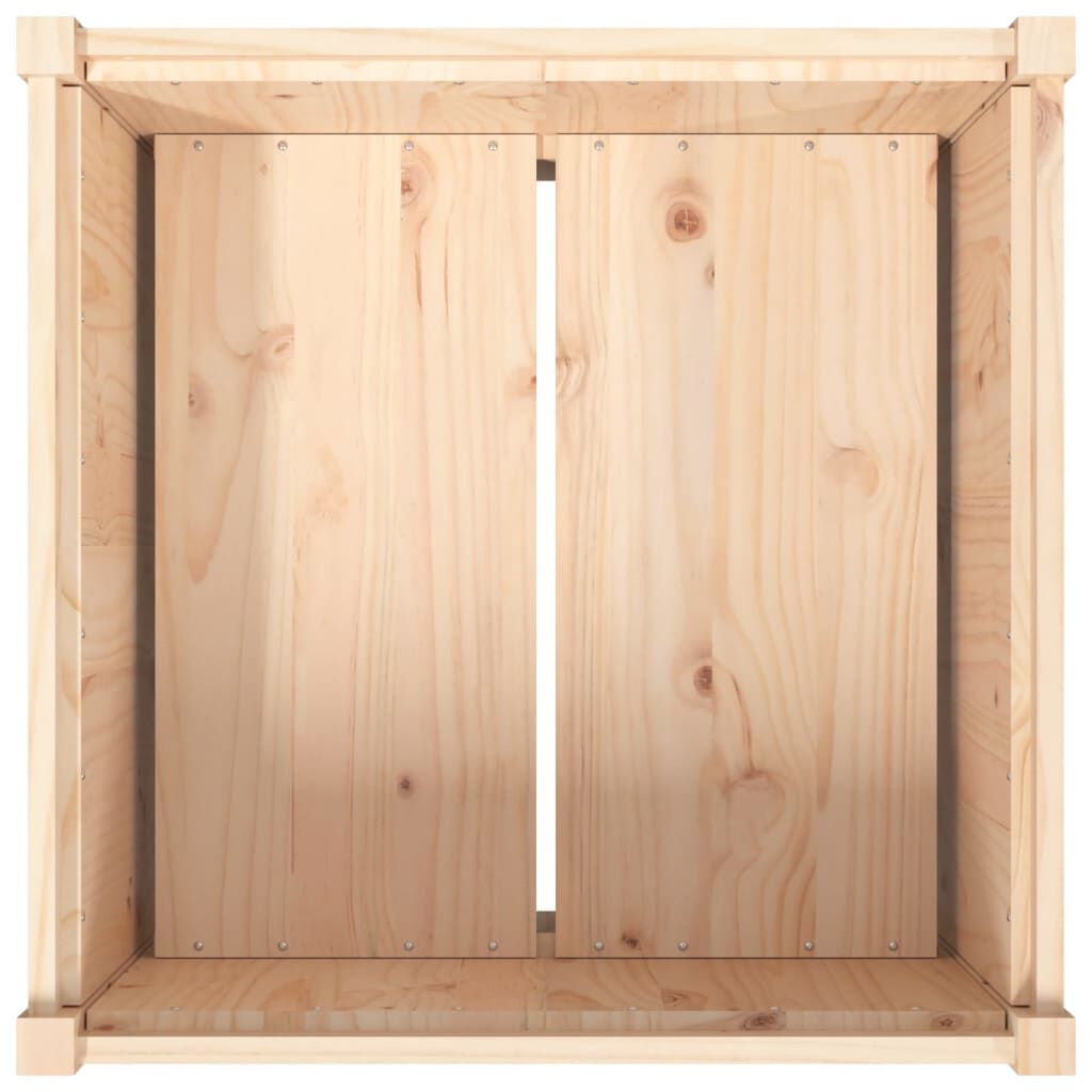 vidaXL Garden Planter 70x70x70 cm Solid Wood Pine