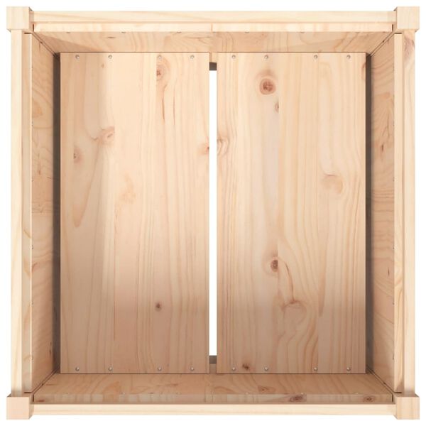 vidaXL Garden Planter 70x70x70 cm Solid Wood Pine