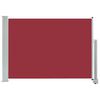 vidaXL Patio Retractable Side Awning 80x300 cm Red